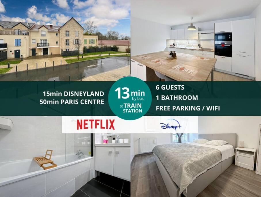Le Cosy Villeneuve - Appartement Cosy Pour 6 A Disneyland Paris 外观 照片